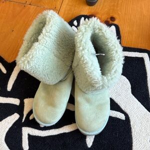 UGG Tall Shearling Suede Boots - Light Tan